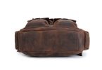 Handmade Vintage Dark Brown Leather Backpack, Travel Backpack B826