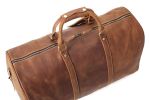 Handmade Large Vintage Full Grain Leather Travel Bag, Duffle Bag, 2 Color Choices 12027