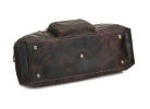 Super Large 22" Genuine Dark Brown Leather Travel Bag, Duffle Bag 1098-DB