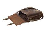 15'' Vintage Leather Briefcase/Men's Messenger Bag/Laptop Bag 7037