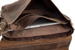15'' Vintage Leather Briefcase/Men's Messenger Bag/Laptop Bag 7037