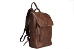 Handmade Vintage Brown Vegetable Tanned Leather Backpack, Travel Backpack, School Backpack 9026-VB