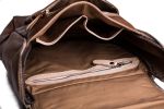 Handmade Vintage Brown Vegetable Tanned Leather Backpack, Travel Backpack, School Backpack 9026-VB