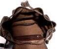 Large Size Vintage Leather Dark Brown Backpack Rucksack School Backpack 8891L
