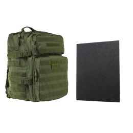 Bulletproof Assault Backpack w/ Hard Ballistic Plate 11"x14" (Build to Order) 5 Colors