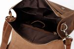Handcrafted Vintage Style Real Vintage Brown Leather Messenger Bag PD01-M