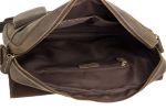 13'' Handcrafted Vintage Genuine Dark Brown Leather Messenger Bag Crossbody Bag Shoulder Bag 1092