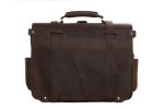 Super Large Multi-Use Dark Brown Leather Travel Bag or Messenger Bag 7072