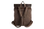 Canvas Leather Backpack - Rucksack - School Backpack in 4 Color Choices 6876A