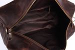 Super Large 22" Genuine Dark Brown Leather Travel Bag, Duffle Bag 1098-DB