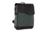 14'' Canvas Leather Backpack Rucksack School Backpack Casual Backpack Multi Colors 12032