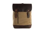 Canvas Leather Backpack in 3 Color Choices - Casual Backpack - School Backpack - Rucksack 6659