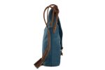 Blue Canvas/Leather Satchel Bag, Waxed Canvas Messenger Bag Crossbody Bag Shoulder Bag 6631-B