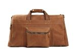 22'' Super Large Retro Brown Duffle Bag, Weekend Bag, Overnight Bag 1098- RB