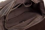 Handmade Distressed Dark Brown Leather Men's Messenger Bag 6915-M