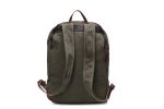 Leather Trimmed Waxed Canvas Backpack, School Backpack, Hiking or Travel Backpack YD2108