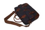 Waxed Canvas Leather Messenger Bag, Laptop Briefcase, Shoulder Bag YD2169