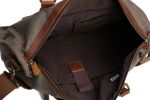 Waxed Canvas/Leather Messenger Bag, Laptop Bag Briefcase, Shoulder Bag w/ 3 Color Choices YD2167