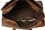 Handmade 16 inch Vintage Brown Full Grain Leather Briefcase or Messenger Bag NZ01