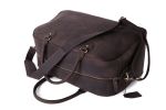 Vintage Top Grain Leather Dark Brown Travel Bag 9064