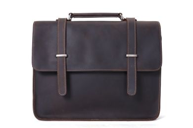 Crazy Horse Leather Briefcase - Messenger Bag - Laptop Bag 6148