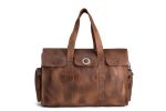 Vegetable Tanned Leather Women's Handbag or Overnight Bag w/ Color Options 9035