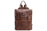 Vintage Handmade Full Grain Leather Backpack/Rucksack Dark Brown or Vintage Brown 9025