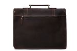 Vintage Dark Brown Top Grain Natural Leather Mens Briefcase, Messenger Bag, Laptop Bag 8017