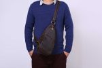 Handcrafted Genuine Leather Men Chest Bags Leisure Chest Pack Men Messenger Bags 8888