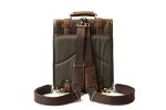 Vintage Brown Rustic Leather Rucksack, Backpack, Messenger Bag YD8062