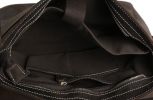 14'' Leather Dark Brown Briefcase Messenger Bag Leather Bag 7108-DB