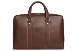 Handcrafted Full Grain Genuine Leather Vintage Brown Messenger Bag/Briefcase D007-VB