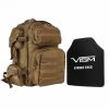 Tactical Backpack w/10"x12" Level III + Shooter's Cut PE Hard Ballistic Plate (Build to Order) 3 Colors
