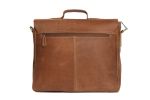 14'' Vintage Leather Briefcase Messenger Bag, Laptop Bag 7108-VB