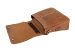 14'' Vintage Leather Briefcase Messenger Bag, Laptop Bag 7108-VB