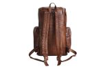 Oversized Vintage Leather Backpack, Travel Backpack in Vintage Brown MT06